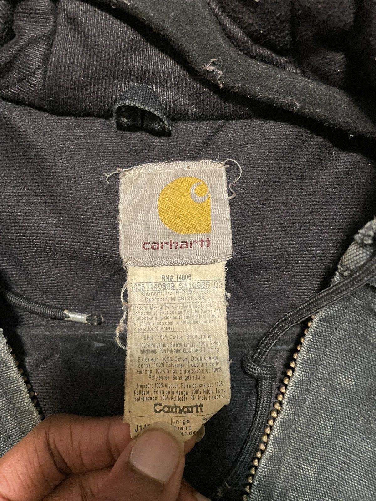 Carhartt Vintage carhartt mens jacket Size US L / EU 52-54 / 3 - 3 Thumbnail