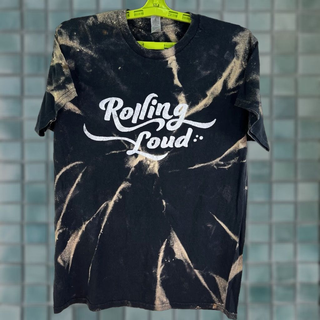 Gildan Gildan T-Shirt Adult Medium Black Rolling Loud 2022 Concert Tour Tie-Dye Graphic Print Hip Hop Mens Size US M / EU 48-50 / 2 - 1 Thumbnail