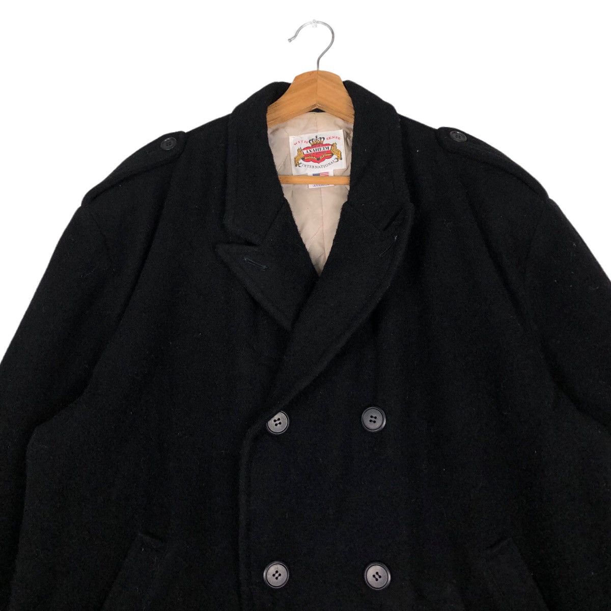 Japanese Brand 🔥Vtg Double Breast Wool Jacket Anaheim USA Biker Toyo Size US L / EU 52-54 / 3 - 3 Thumbnail