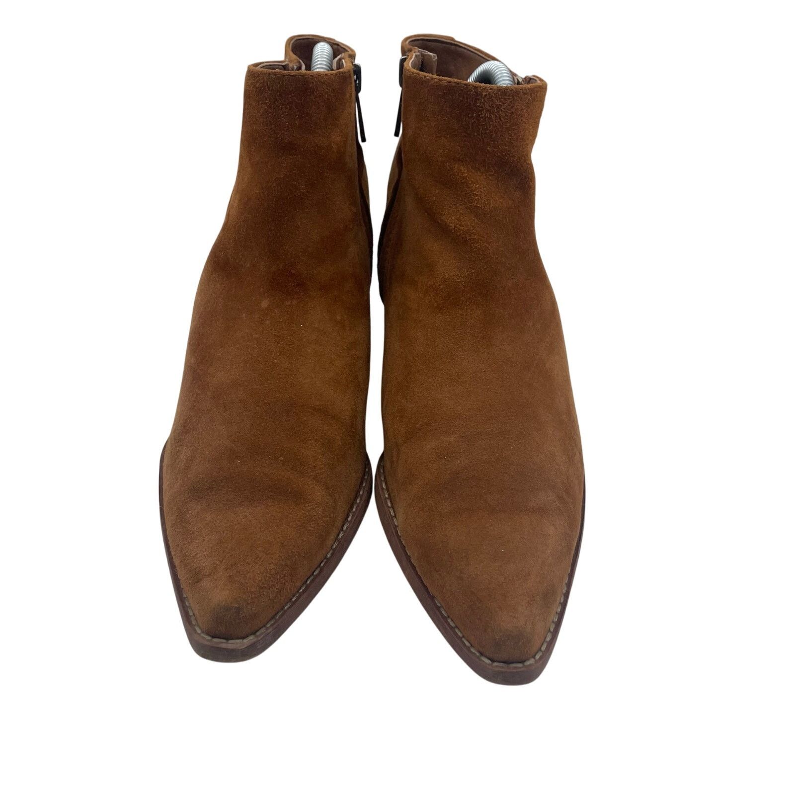 Sam Edelman Sam Edelman Walden Bootie Ankle Boots Zipper Suede Brown 8.5 Size US 8.5 / IT 38.5 - 3 Thumbnail