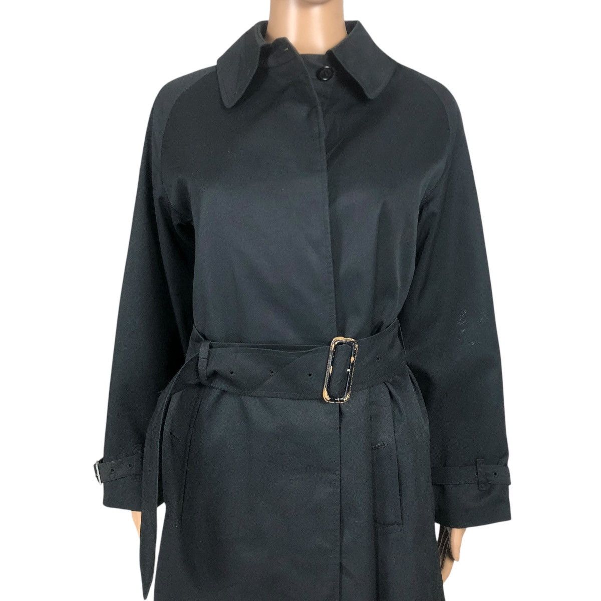 Burberry Vintage 90s Burberrys Car Coat Single Breasted Trench Coat Size M / US 6-8 / IT 42-44 - 4 Thumbnail