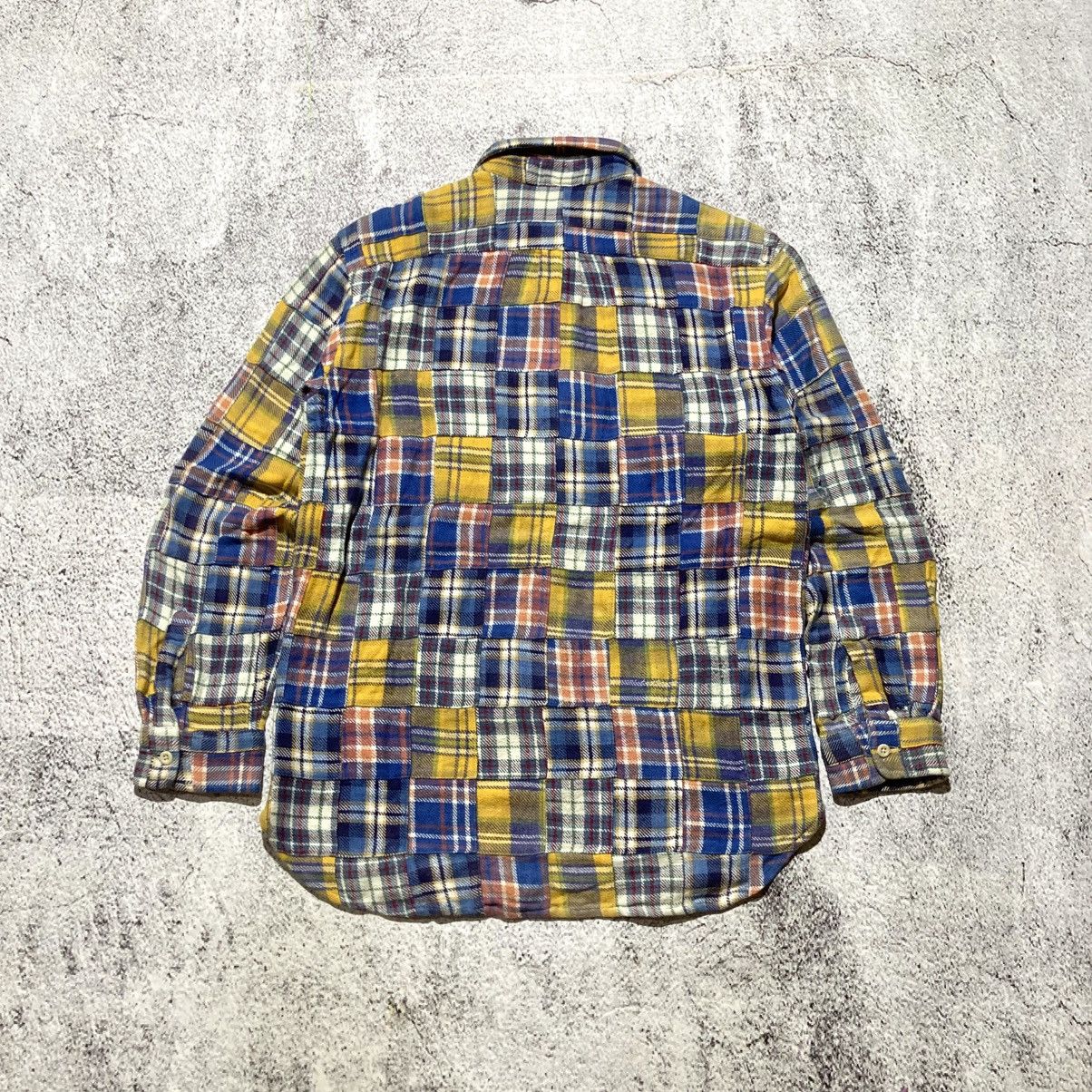 Japanese Brand 2000s Ships Patchwork Madrass Heavy Weight Button Up Shirt Size US S / EU 44-46 / 1 - 11 Thumbnail
