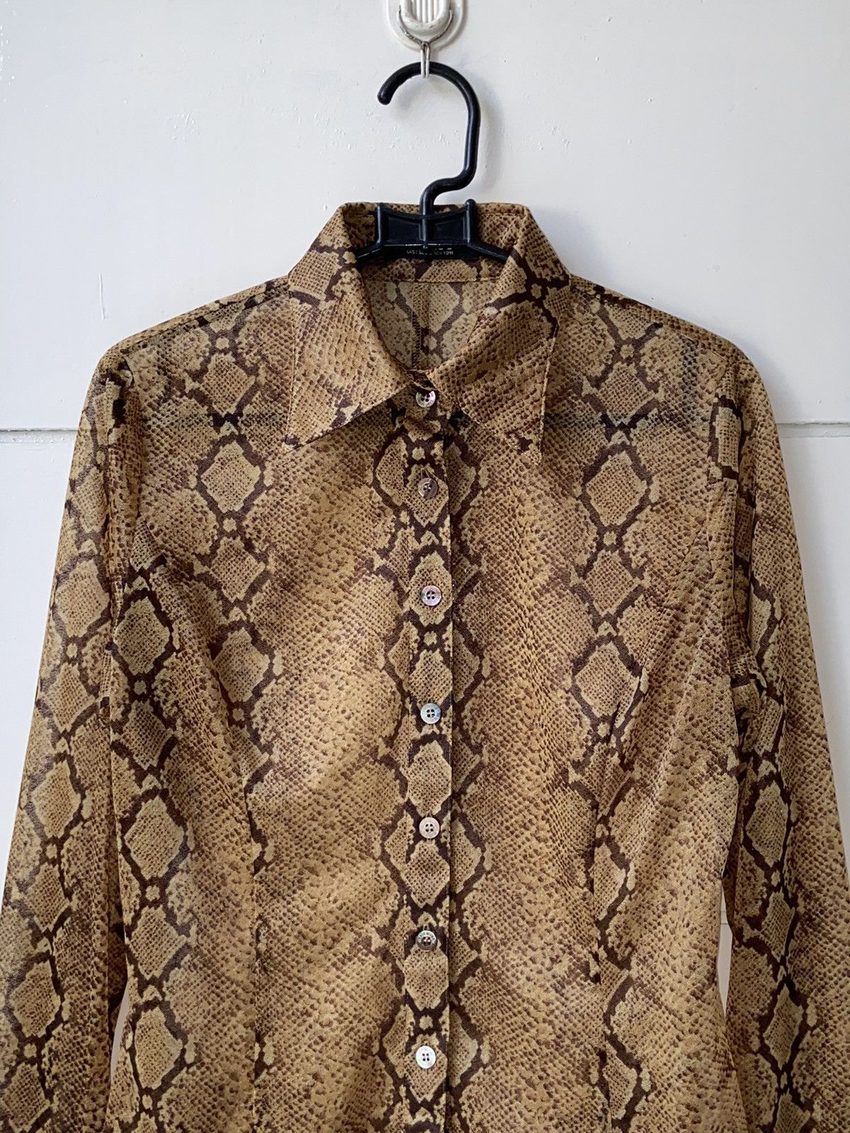 Designer × Japanese Brand Last Scene New York Snake Mesh Shirt Size S / US 4 / IT 40 - 2 Thumbnail