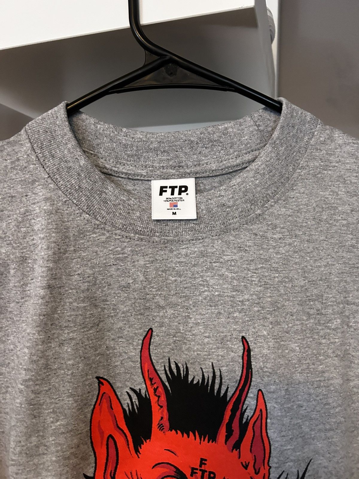 Fuck The Population FTP Krampus Logo T Shirt Grey Size M Size US M / EU 48-50 / 2 - 3 Thumbnail
