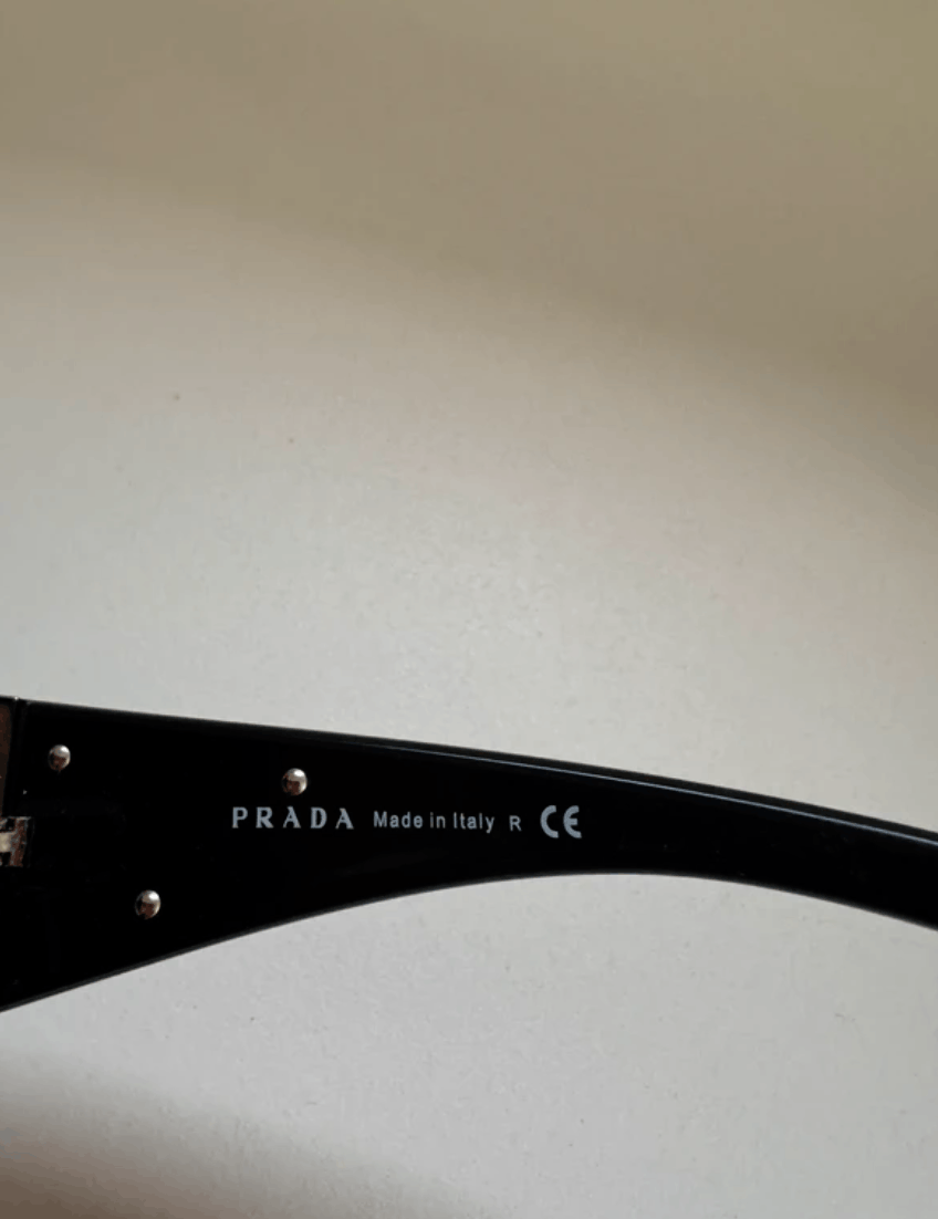 Prada PRADA Sunglasses Titanium SPR Sport Star Wrap Shield Mask Size ONE SIZE - 4 Thumbnail