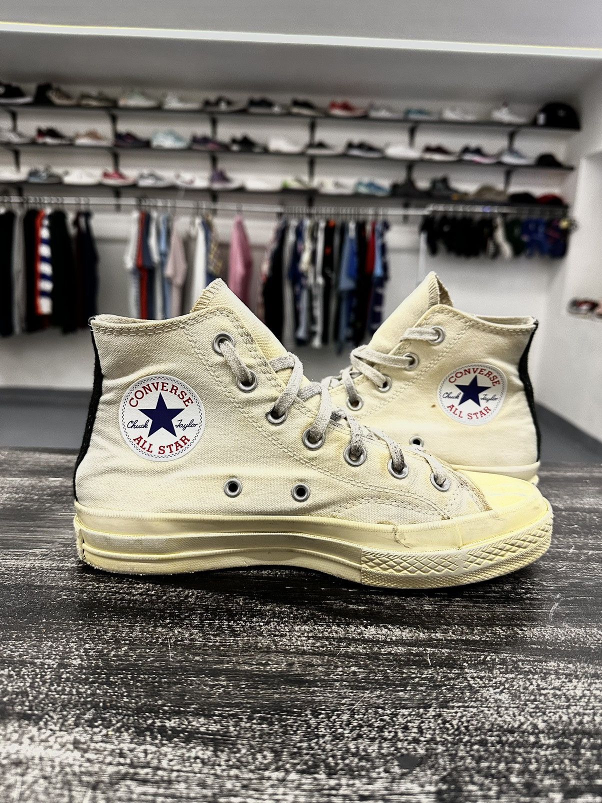 Comme des Garcons × Converse Comme des Garcons Play Converse Chuck 70 High Size US 6.5 / IT 36.5 - 2 Thumbnail