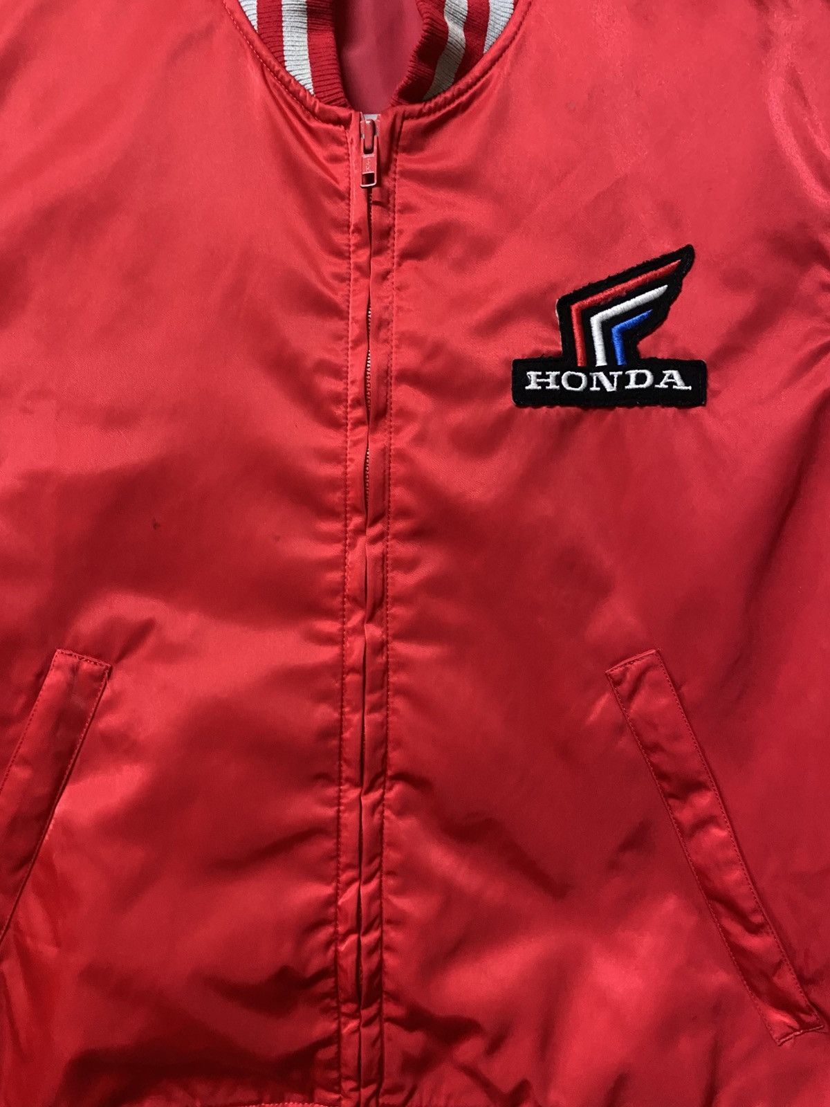 Honda × Vintage Vtg Honda racing team HRC varsity sateen jacket Size US M / EU 48-50 / 2 - 4 Thumbnail