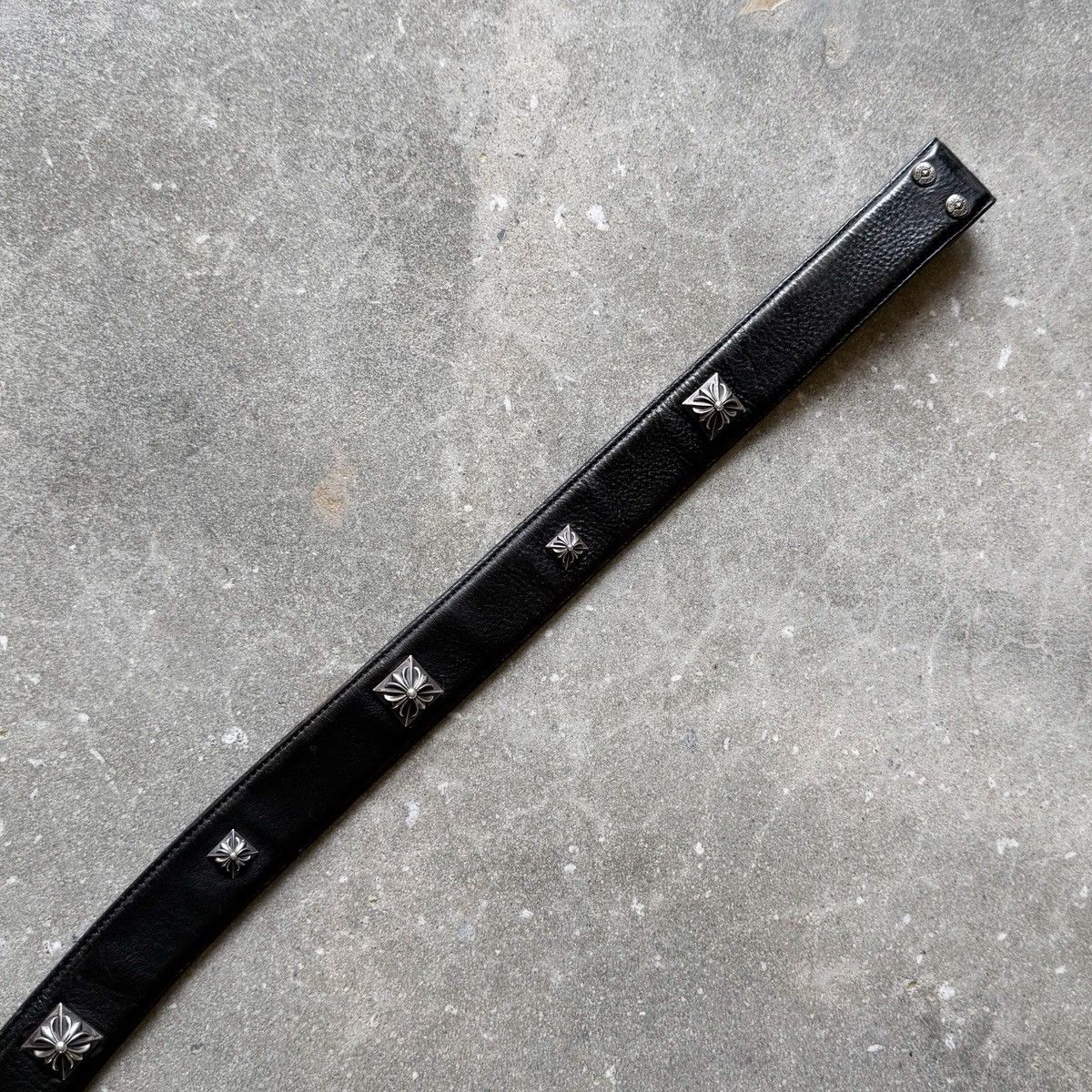 Chrome Hearts Chrome Hearts Pyramid Stud Leather Belt Strap SZ: 34 Size 34 - 4 Thumbnail