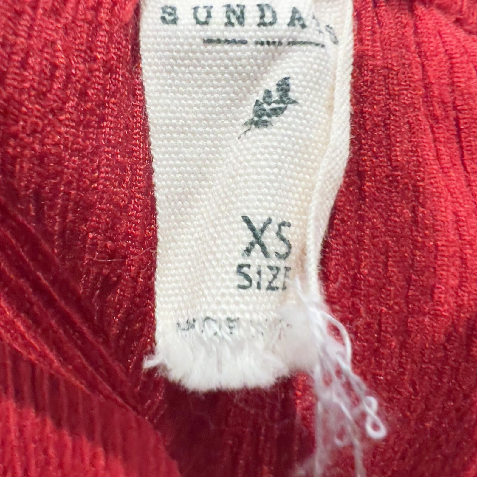 Other Sundais Women's Red Smocked Crop Top Size M / US 6-8 / IT 42-44 - 4 Thumbnail