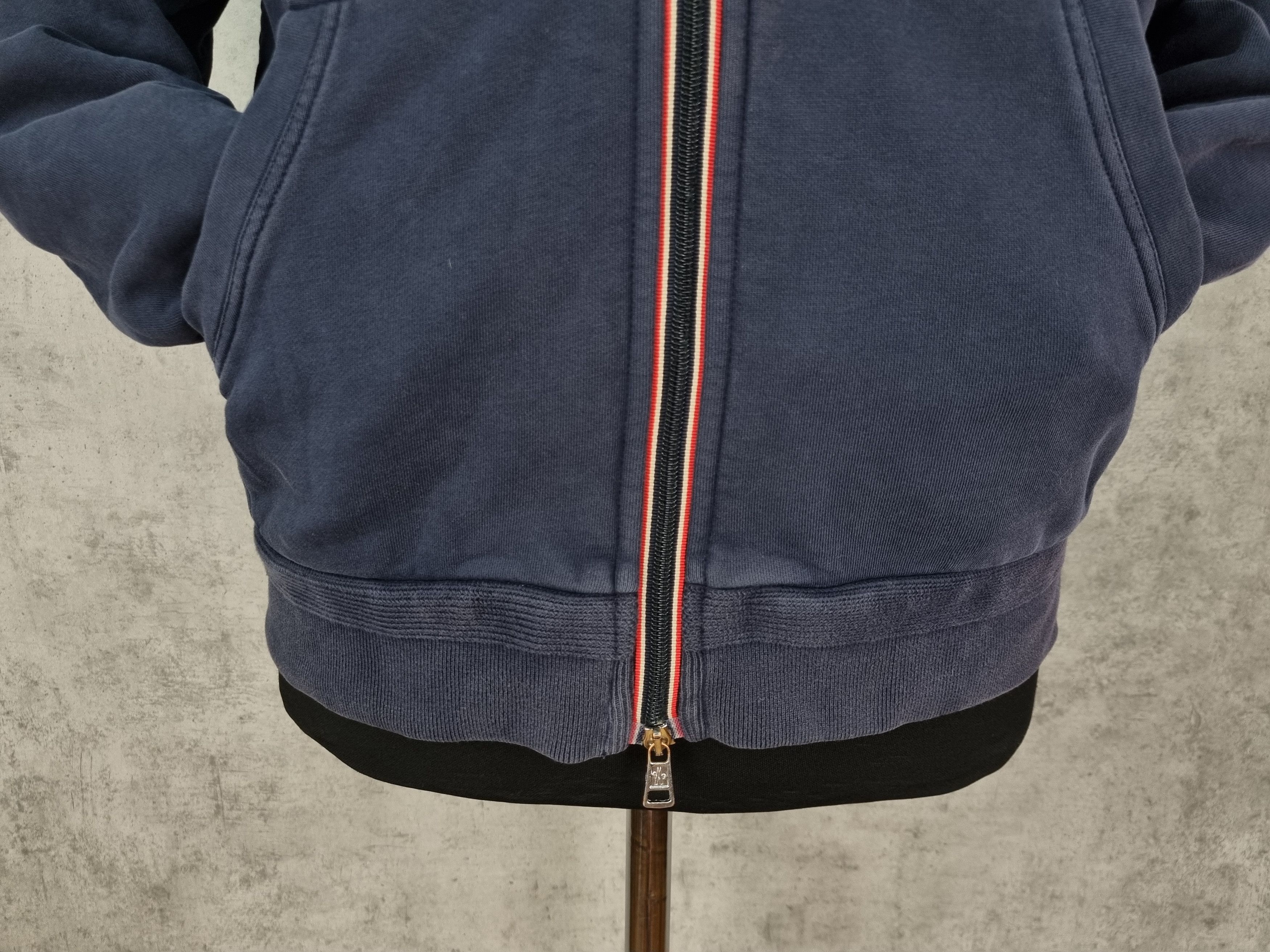 Moncler × Vintage Faded Moncler Knitted Zip Up Hoodie Size US M / EU 48-50 / 2 - 15 Thumbnail