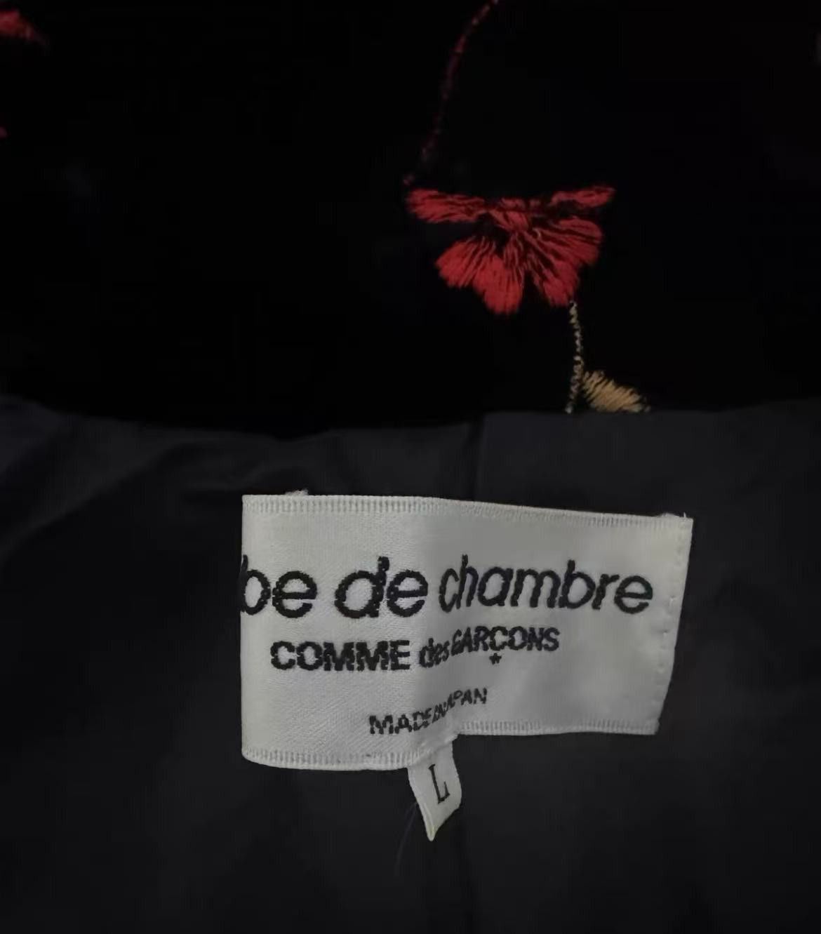 Comme des Garcons CDG Velvet Embroidered Outerwear. Size US L / EU 52-54 / 3 - 8 Thumbnail