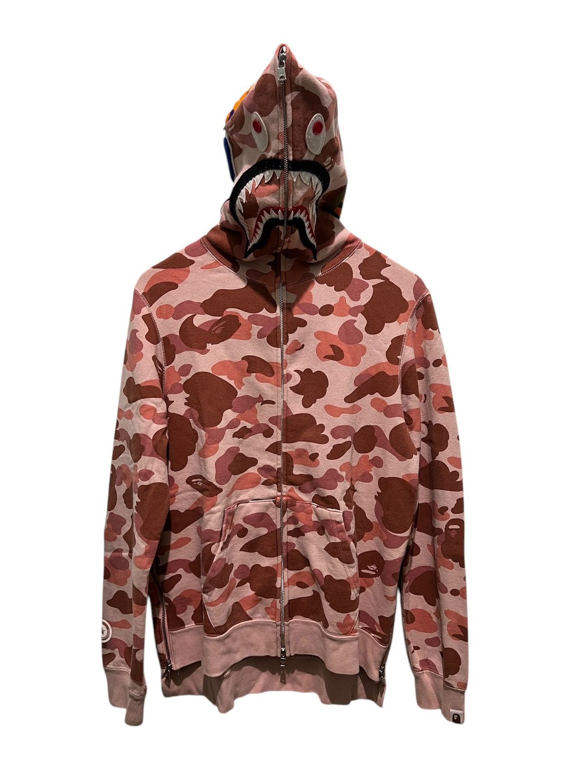 Bape BAPE WGM Camo Shark Full Zip Hoodie Size S / US 4 / IT 40 - 1 Thumbnail