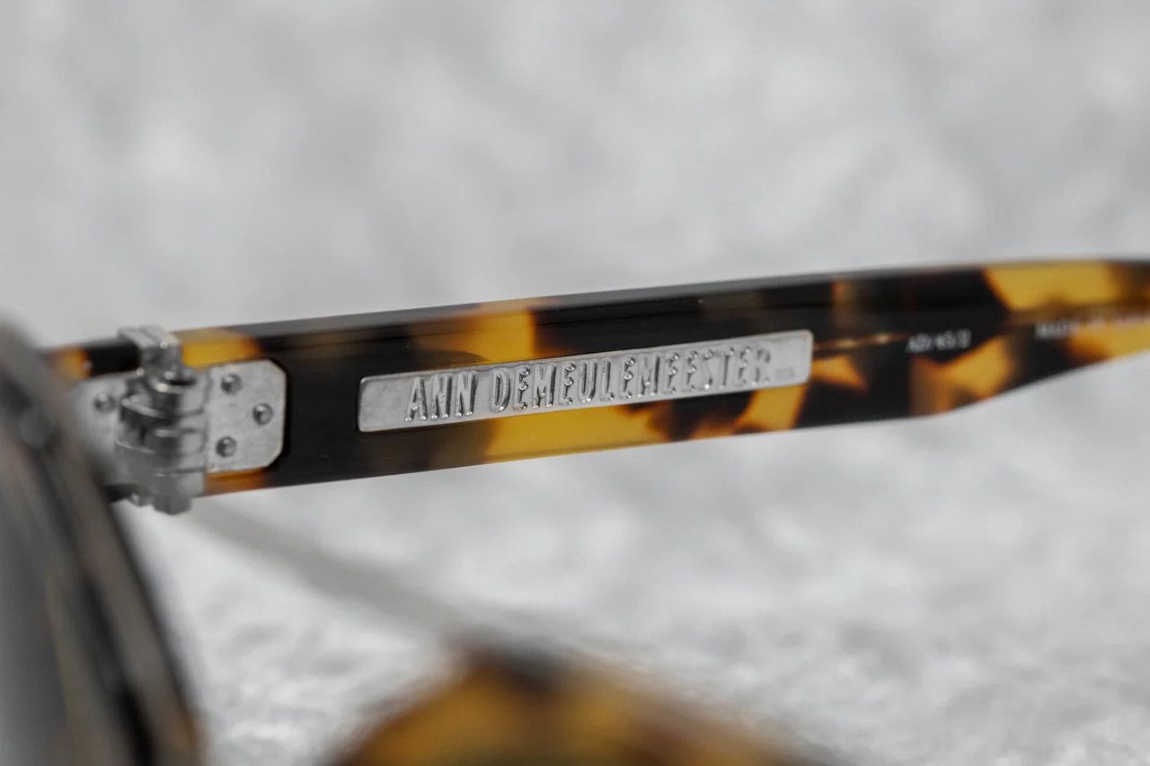Ann Demeulemeester Ann Demeulemeester Sunglasses Round Tortoise Titanium Size ONE SIZE - 8 Thumbnail
