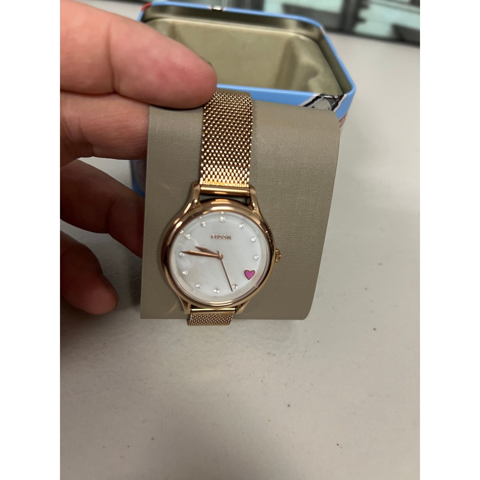 Fossil Fossil BQ3594 Laney Watch Wristwatch Rosegold Size ONE SIZE - 2 Thumbnail
