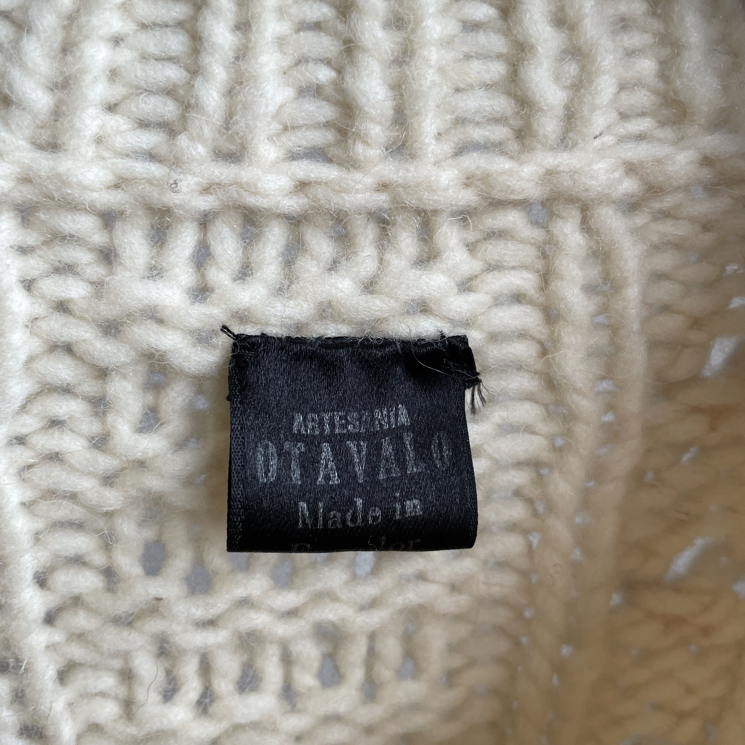 Native Artesania Otavalo Ecuador Vintage Cable Knit Wool Sweater Size US M / EU 48-50 / 2 - 7 Thumbnail