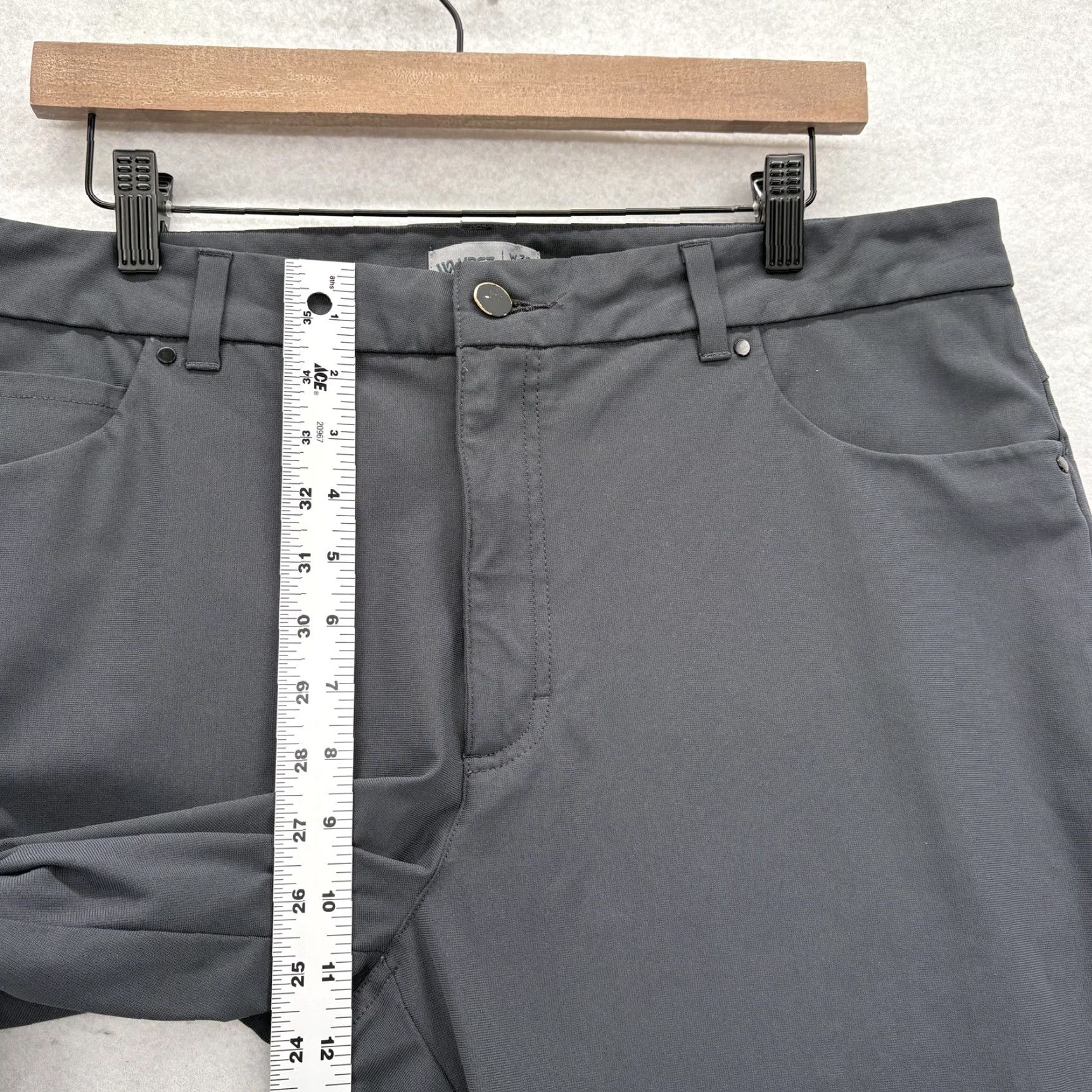 Vintage VRST Limitless Slim Fit 5-Pocket Pants Mens 38x28 Gray Stretch Tech Chino Gym Size US 38 / EU 54 - 7 Thumbnail