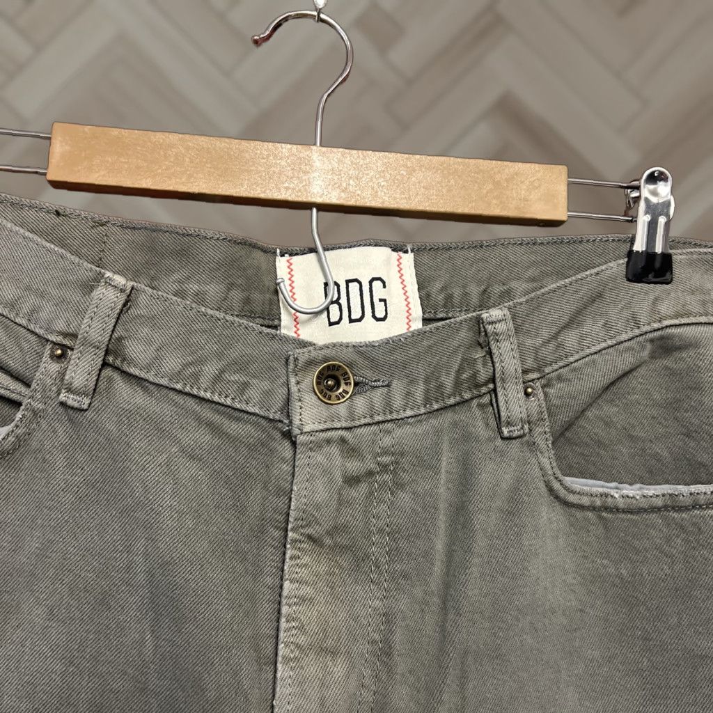 Bdg BDG Jeans Slim Men 36 High Rise Vintage Gray 5-Pocket Denim Cotton Regular Zip Button 36x32 Tapered Grunge Style Size US 36 / EU 52 - 1 Thumbnail