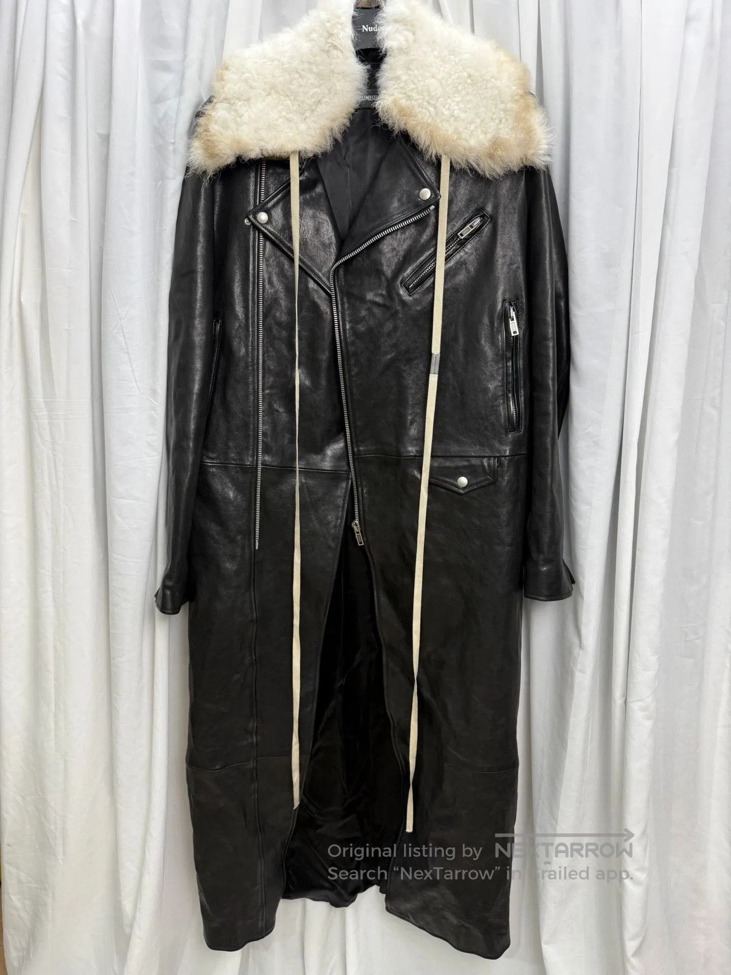 Ann Demeulemeester SS 2011 Ann D Leather Fencing Jacket size Small