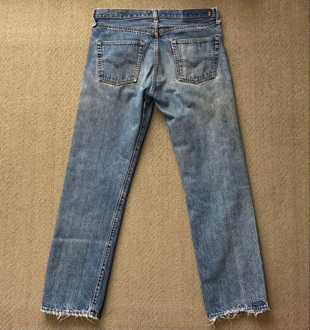Levi's 1970’s Levi 501 e Washed Selvedge Denim Size US 32 / EU 48 - 2 Thumbnail