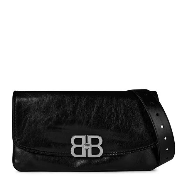 Balenciaga o1g2r1mq0924 Size: OS / Leather Clutch Bag in Black Size ONE SIZE - 1 Thumbnail