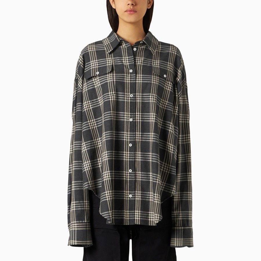 image of 1989 Studio O1D2Blof01223 Shirt In Grey, Women's (Size Medium)