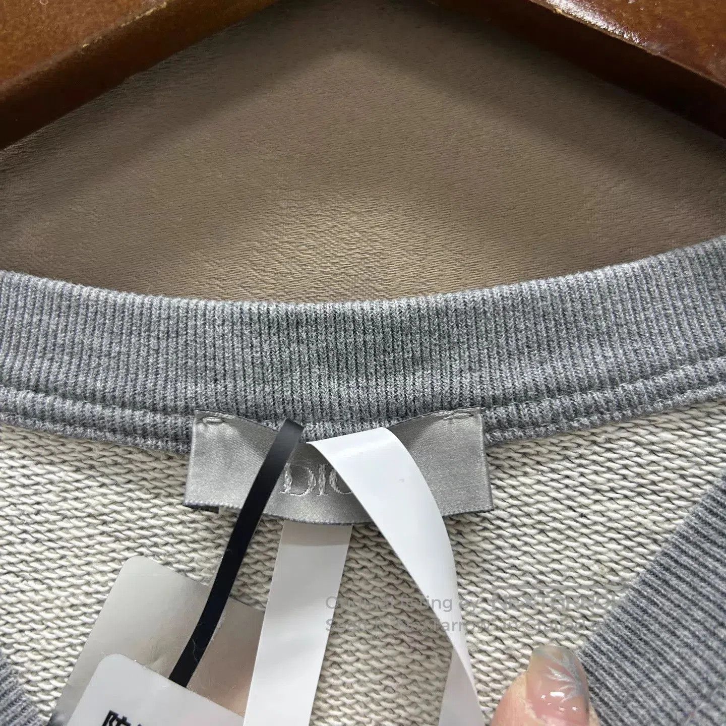 Dior Gray Oversized Long Sleeve Sweatshirt XS. Size US XS / EU 42 / 0 - 3 Thumbnail
