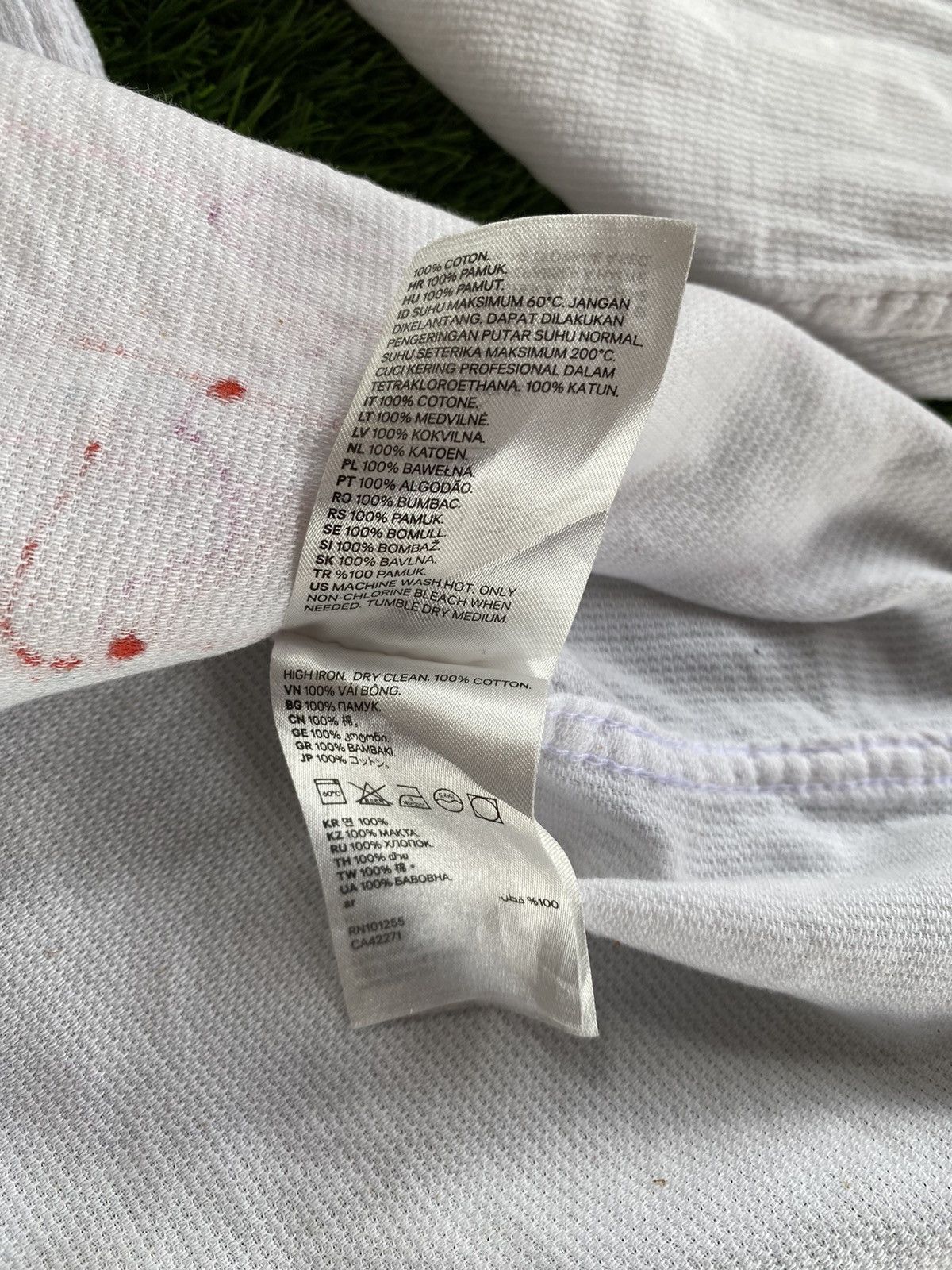 Japanese Brand H&M Button Up Shaw Collar Painted Design Size US L / EU 52-54 / 3 - 10 Thumbnail