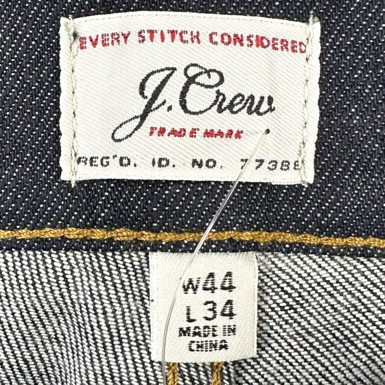 J.Crew J. Crew 770 Jeans Straight Mens 44X34 Blue Kurabo Premium Japanese Denim Dark Washed NEW Size US 44 / EU 60 - 5 Thumbnail