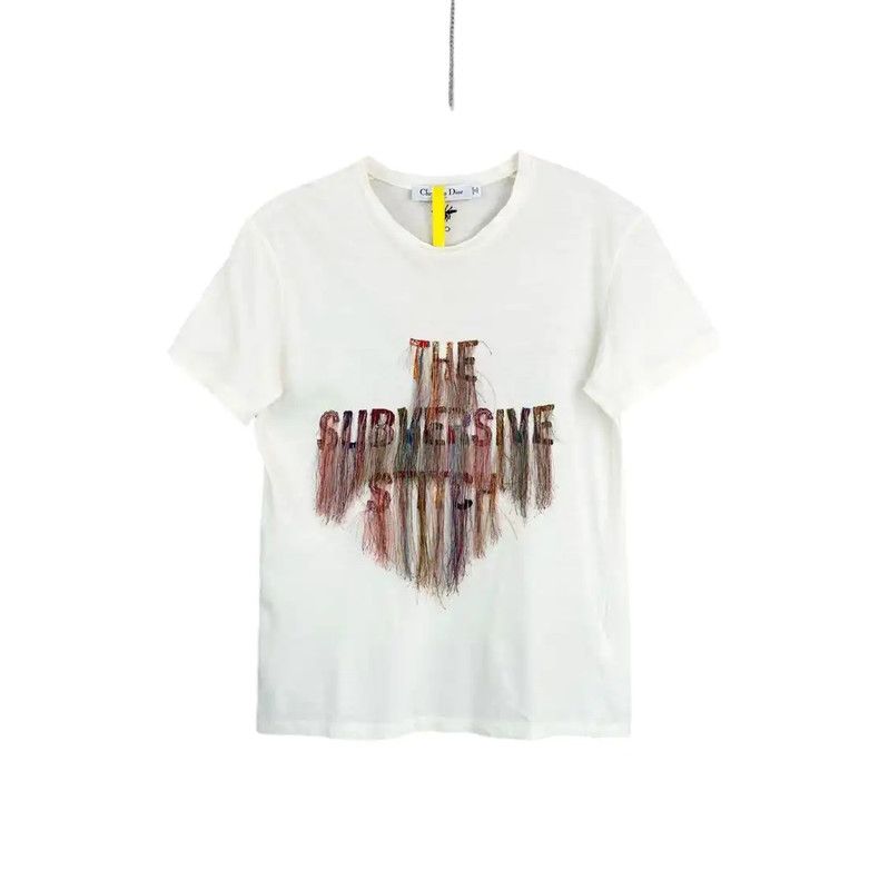 Dior Dior Multicolor Cotton Women's T-Shirt 0089 Size M / US 6-8 / IT 42-44 - 1 Thumbnail