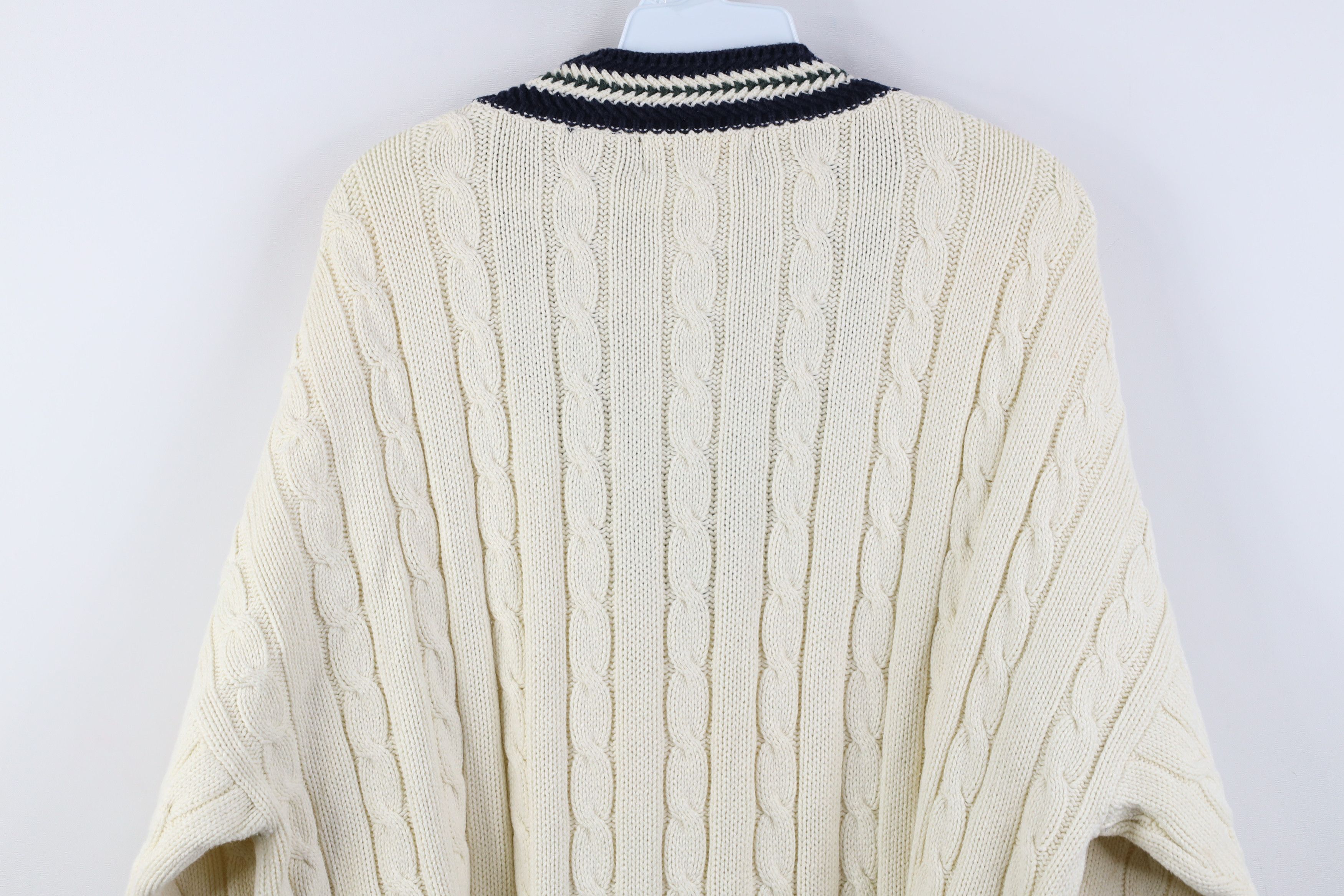 Vintage Vintage 90s Streetwear Dapper Ribbed Cable Knit Sweater Size US L / EU 52-54 / 3 - 11 Thumbnail