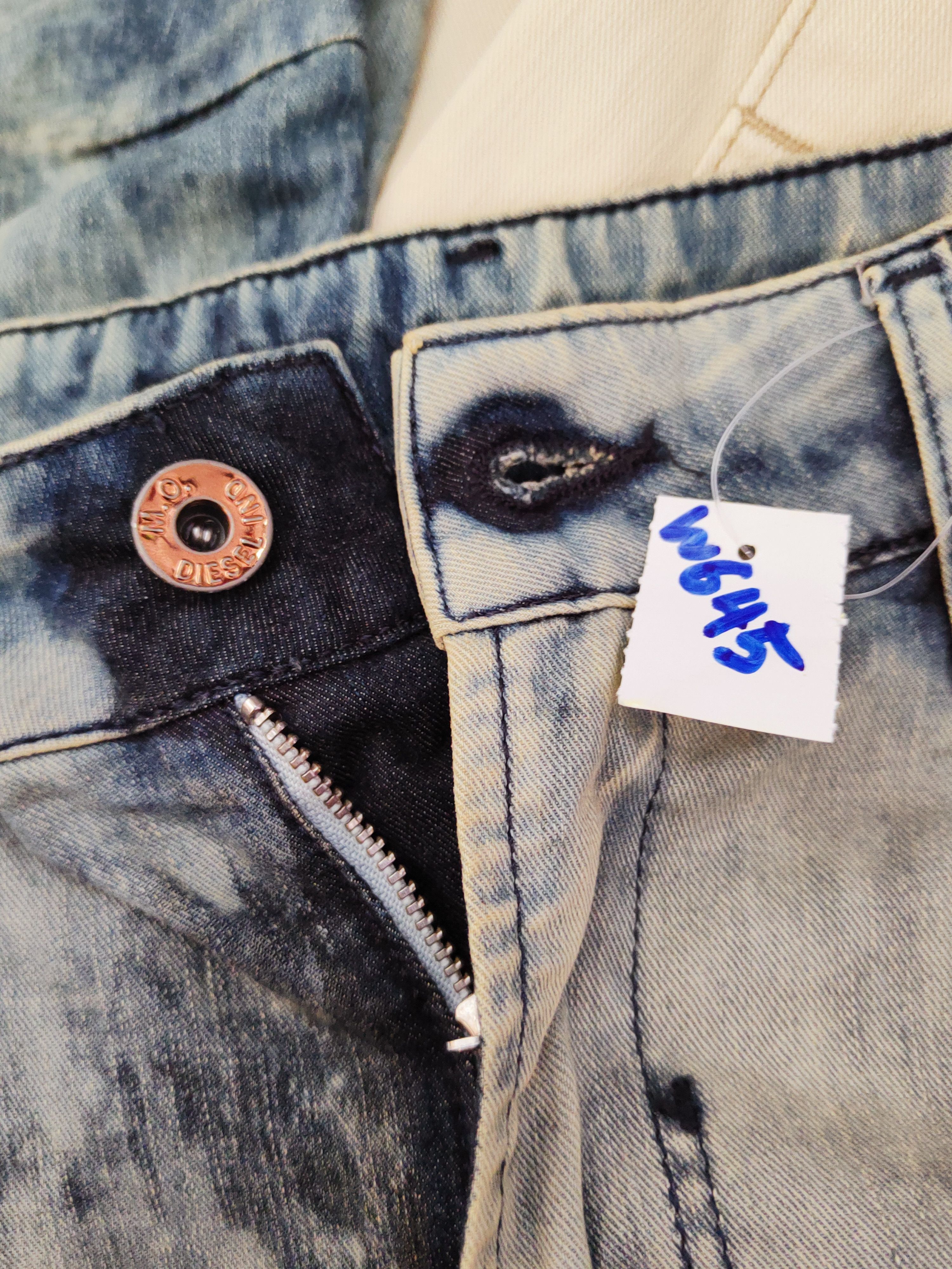 Diesel Diesel acid wash Faded Ripped Multipocket Cargo Pants #W645 Size US 27 - 17 Thumbnail