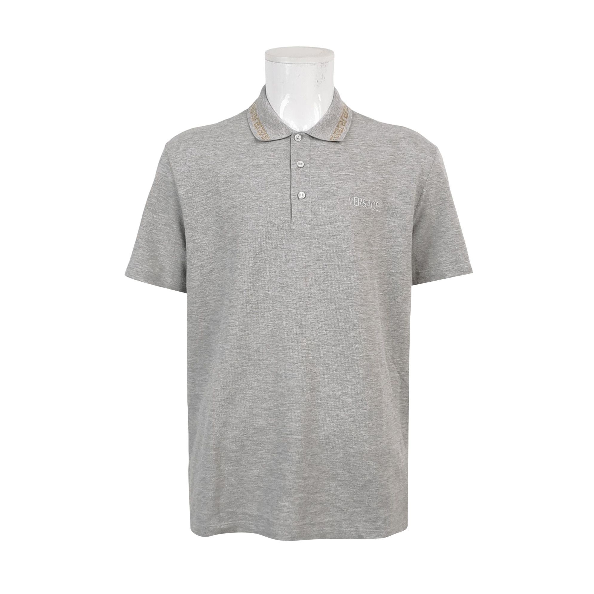 Versace Versace Greek Key Collar Polo Shirt XXL Size US XXL / EU 58 / 5 - 1 Thumbnail