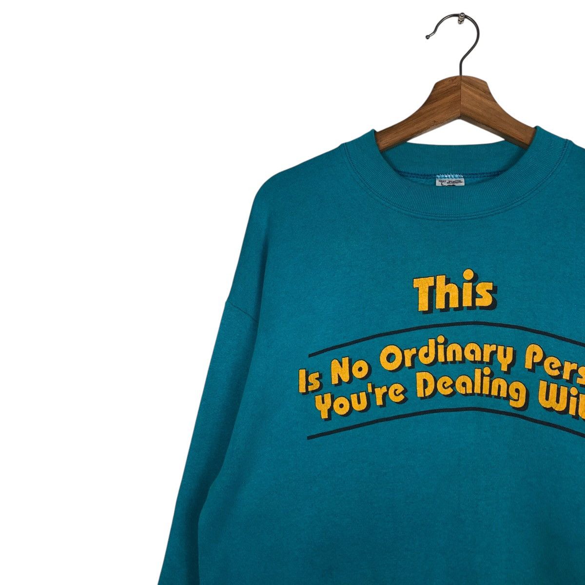 Vintage 📌Vintage Sweatshirt Fruit Of The Loom Clorkwork Band Design Size US L / EU 52-54 / 3 - 8 Thumbnail