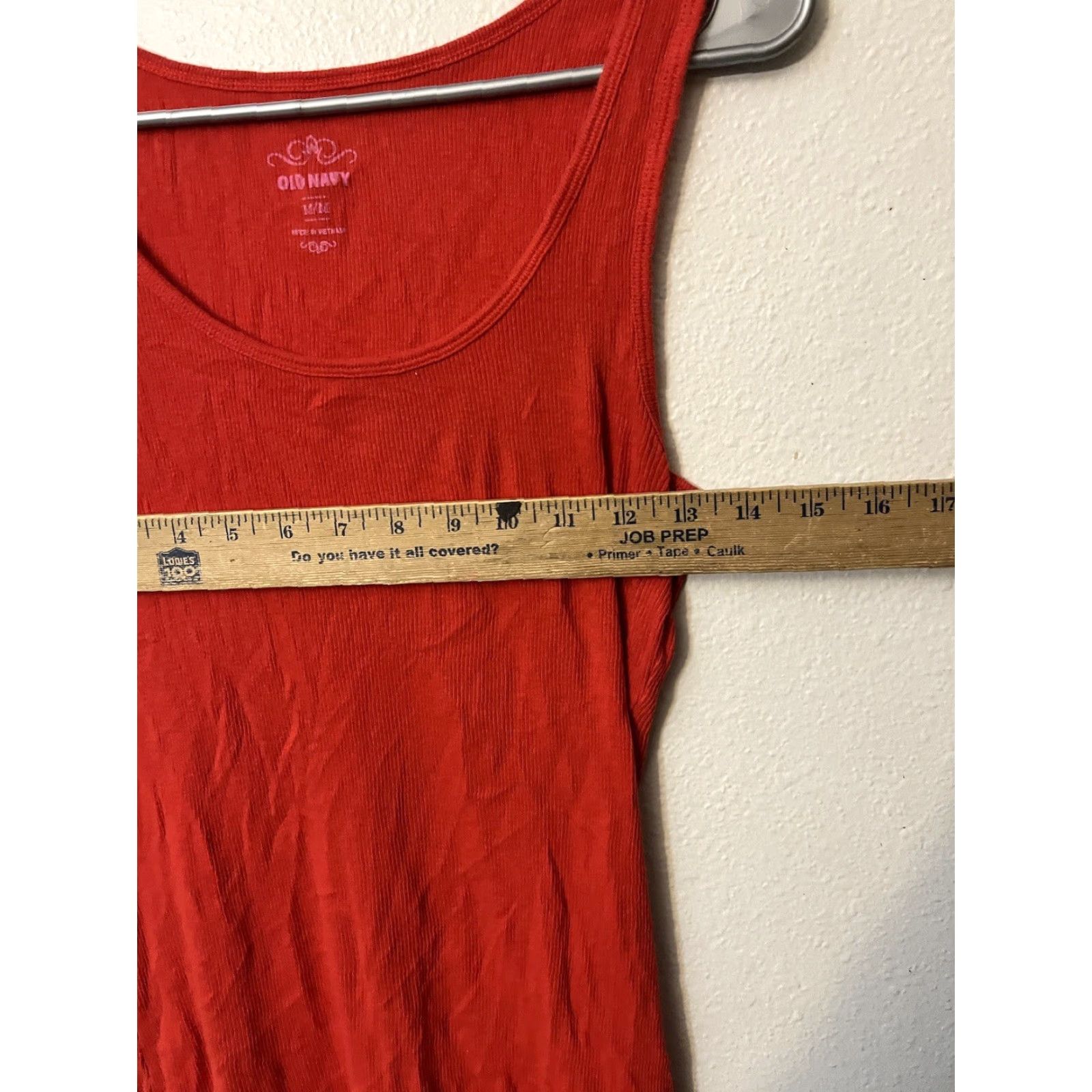 Old Navy Old Navy Tank Top Women's Round Neck Cotton Slim M Red Size M / US 6-8 / IT 42-44 - 5 Thumbnail