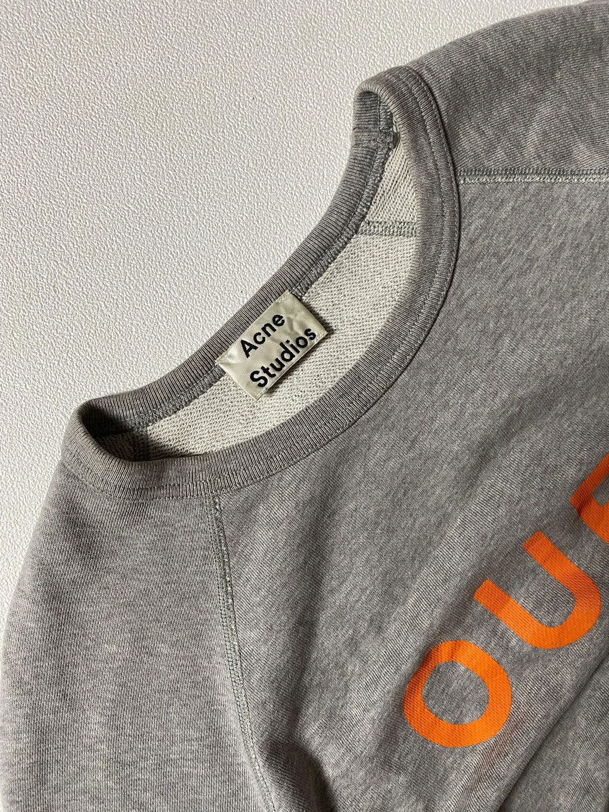 Acne Studios Acne Studios Our Journey - Gray Slogan College Sweater Size US L / EU 52-54 / 3 - 6 Thumbnail