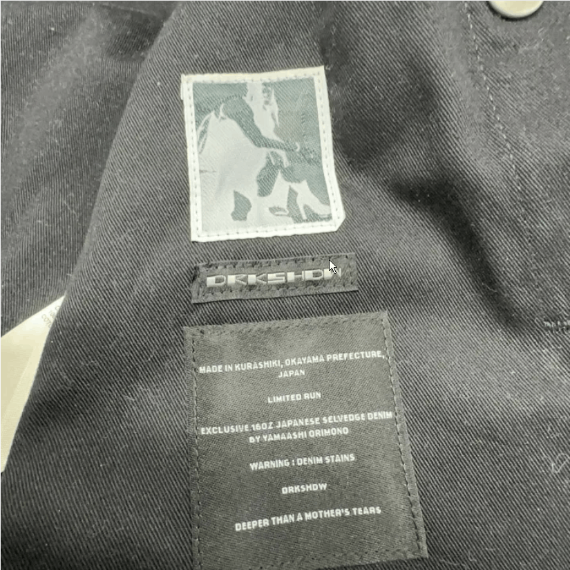 Rick Owens Rick Owens DRKSHDW Black Snap Button Jacket Men's M Size US M / EU 48-50 / 2 - 4 Thumbnail