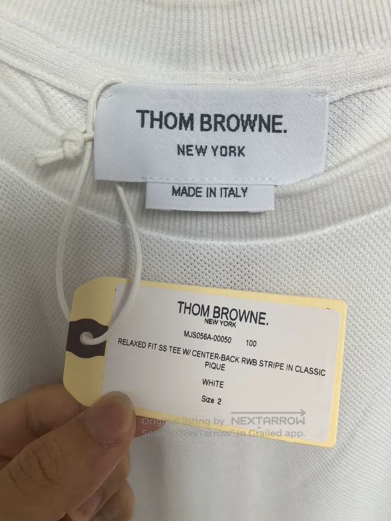Thom Browne Thom Browne White Short Sleeve T-Shirt Size US M / EU 48-50 / 2 - 3 Thumbnail