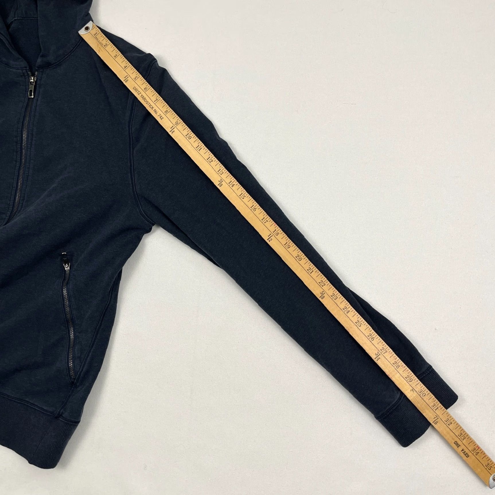 Lululemon Lululemon Cross Cut Hoodie Mens M Inkwell Blue Full Zip Active Terry Sweatshirt Size US M / EU 48-50 / 2 - 6 Thumbnail