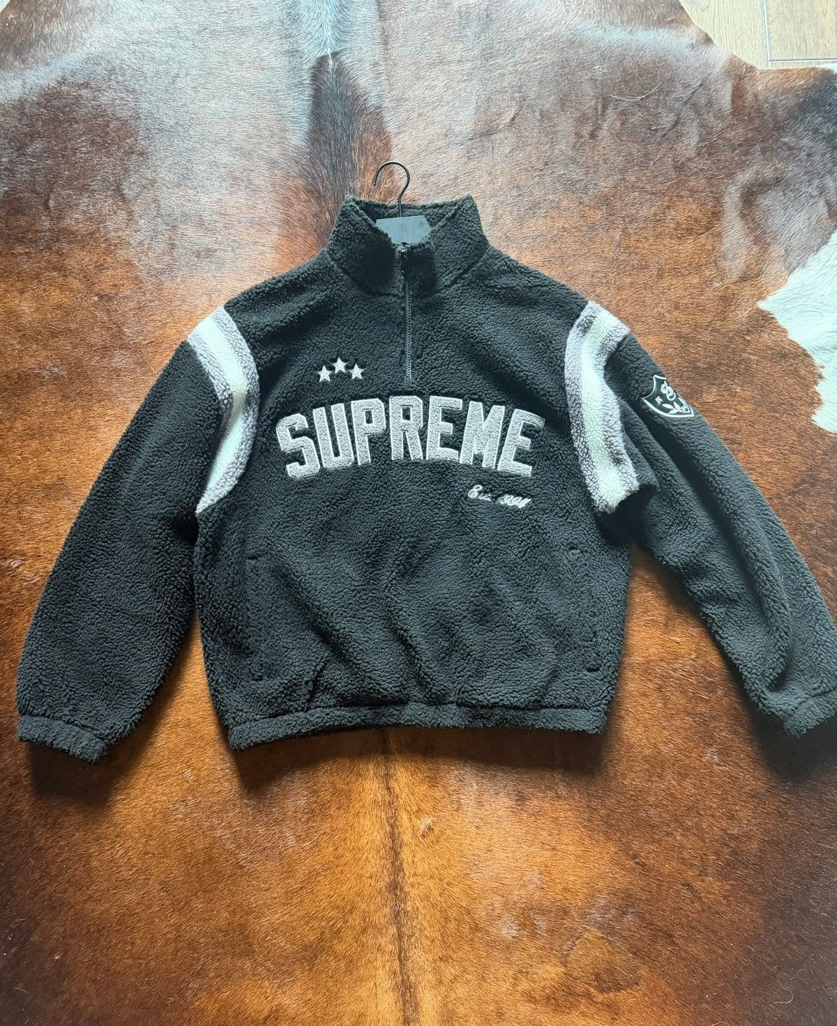 Supreme Arc logo half zip fleece pullover Size US M / EU 48-50 / 2 - 1 Thumbnail