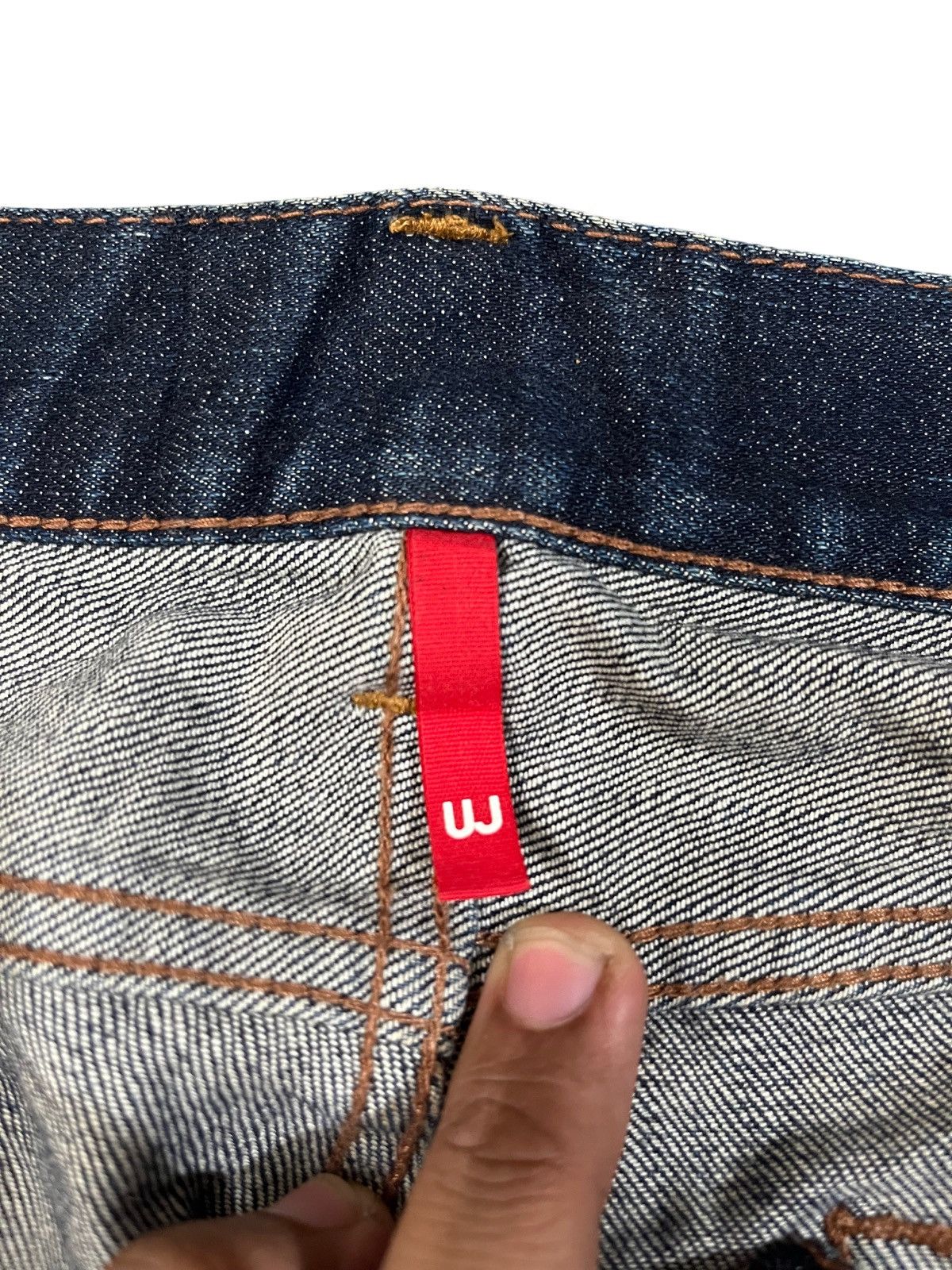 Jun Takahashi Vintage Uniqlo Patchwork Denim Size US 33 - 5 Thumbnail