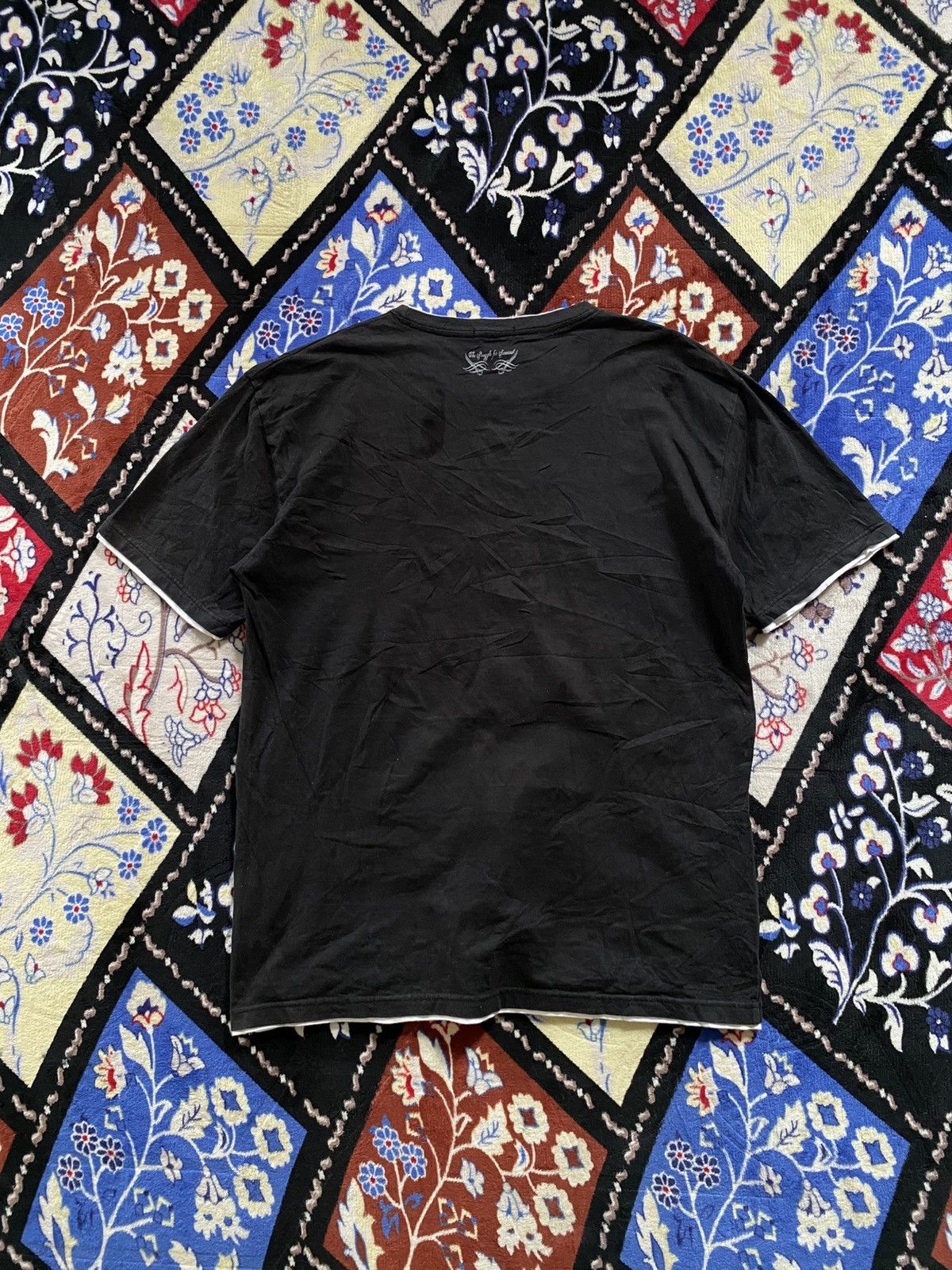 If Six Was Nine Dialetti Poem Texture Skull Punk Tshirt Size US XL / EU 56 / 4 - 2 Thumbnail