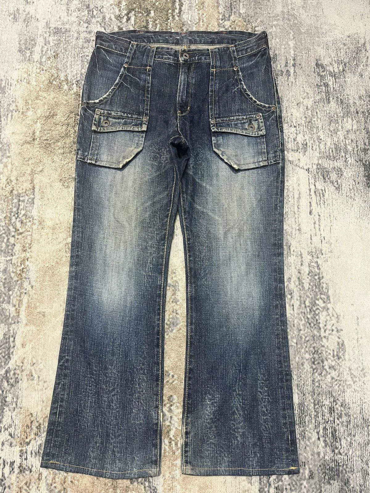 image of If Six Was Nine Six Pocket Japanse Brand Bush Pant Denim Jeans in Blue, Men's (Size 32)