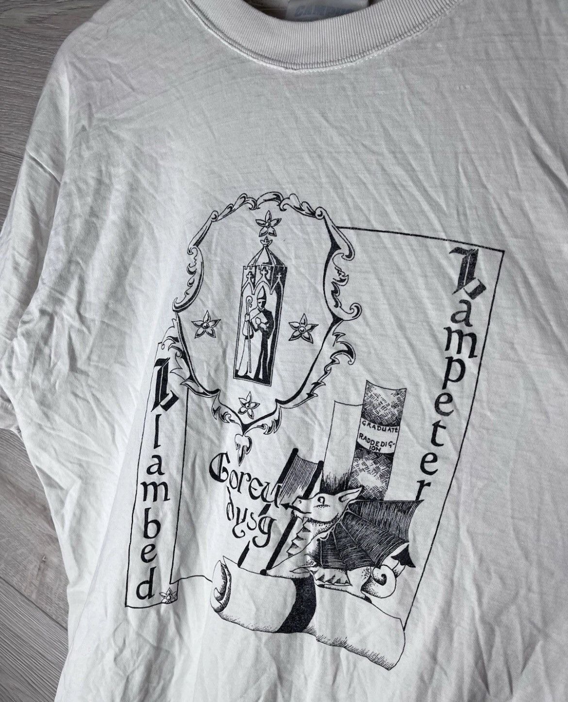 Fruit Of The Loom Vintage mens t-shirt Crazy shirt 1995 size Xl Size US XL / EU 56 / 4 - 4 Thumbnail