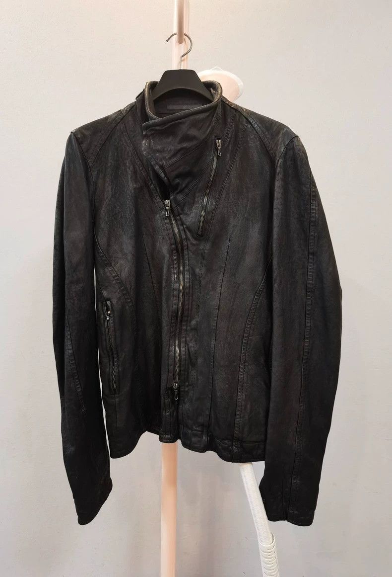 juliusBlack zipper coat 2505-Nextarrow