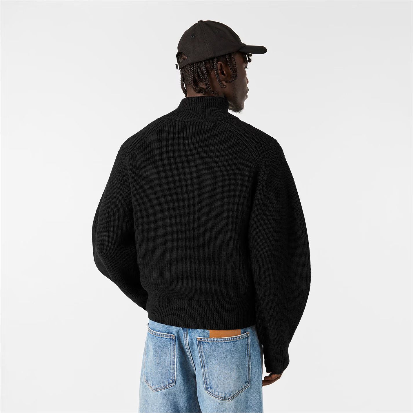 Jacquemus o1g2r1mq0426 Contemporary Crew Neck Jumper in Black Size US XL / EU 56 / 4 - 5 Thumbnail