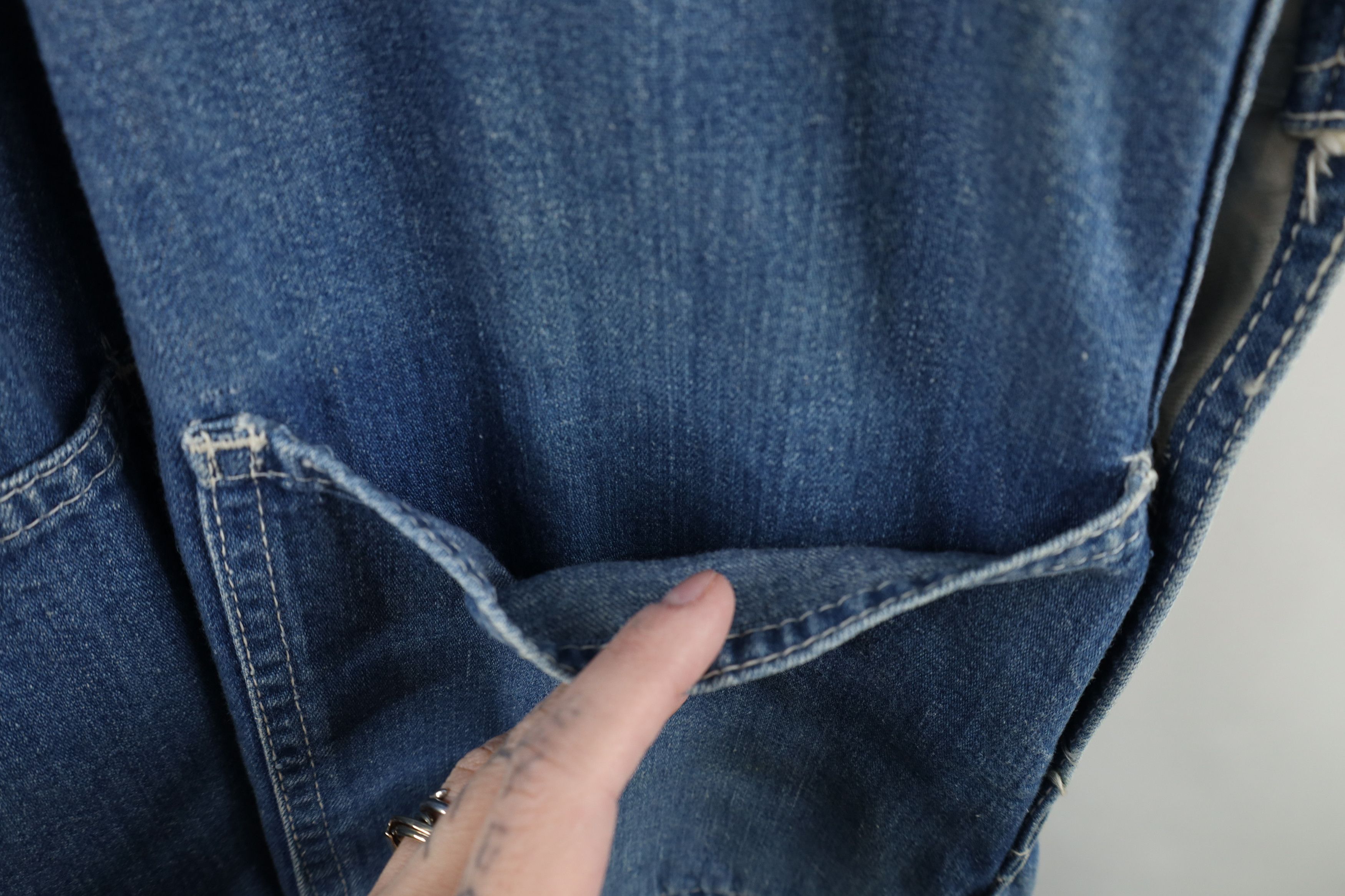 Oshkosh Vintage 60s OshKosh B'Gosh Vestbak Union Made Denim Overalls Size US 30 / EU 46 - 21 Thumbnail