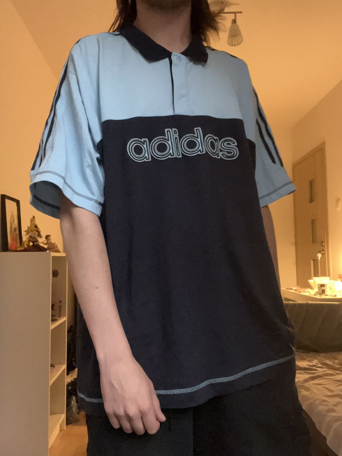 Adidas × Vintage Adidas retro vintage rugby shirt embroidered rare Size US XL / EU 56 / 4 - 5 Thumbnail
