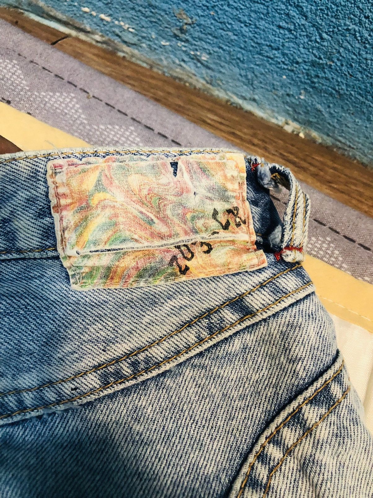 Japanese Brand Open 203-CX Original Jeans (10) Size US 27 - 16 Thumbnail