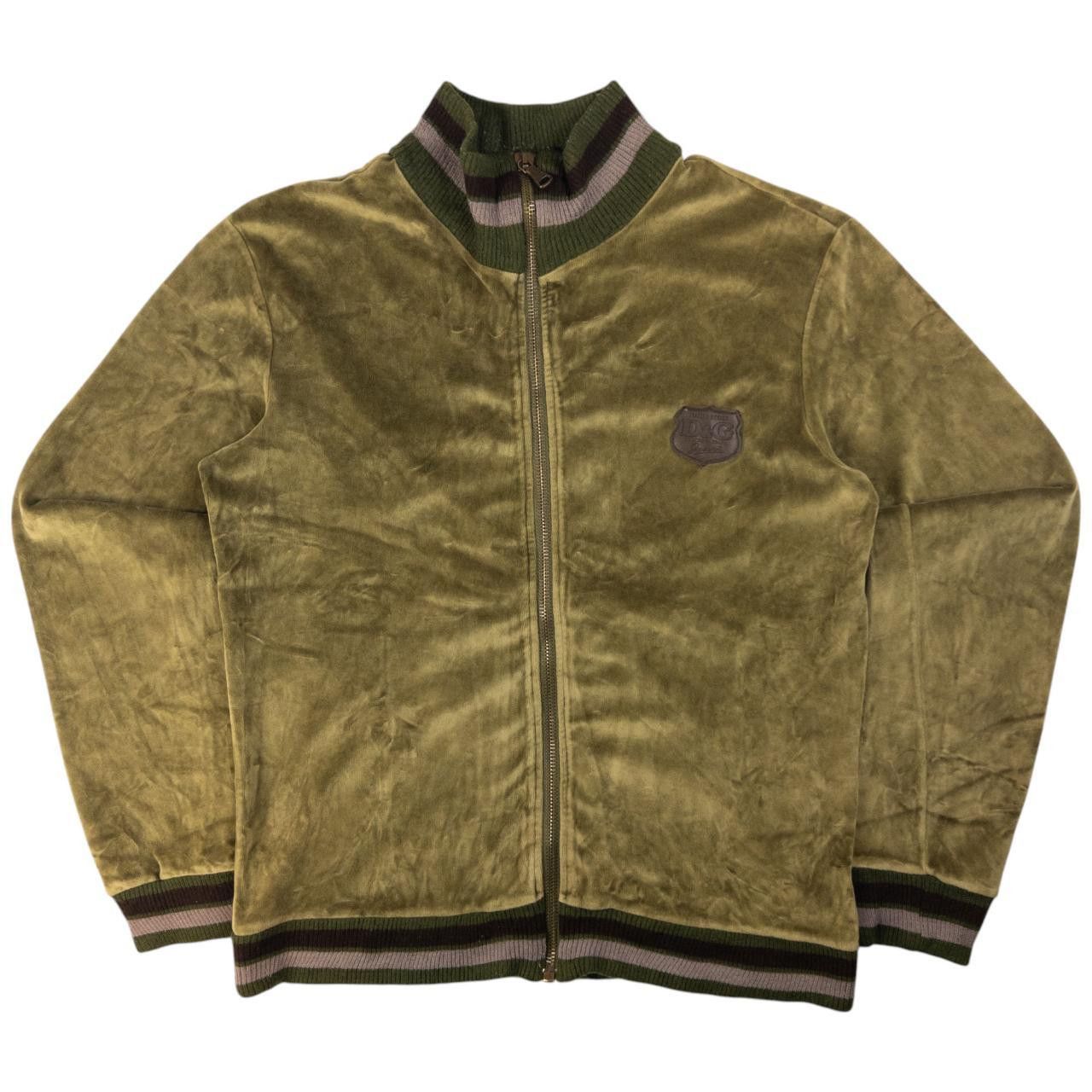 Dolce & Gabbana Vintage Dolce & Gabbana Zip Up Velour Sweatshirt Size L Size US L / EU 52-54 / 3 - 1 Thumbnail