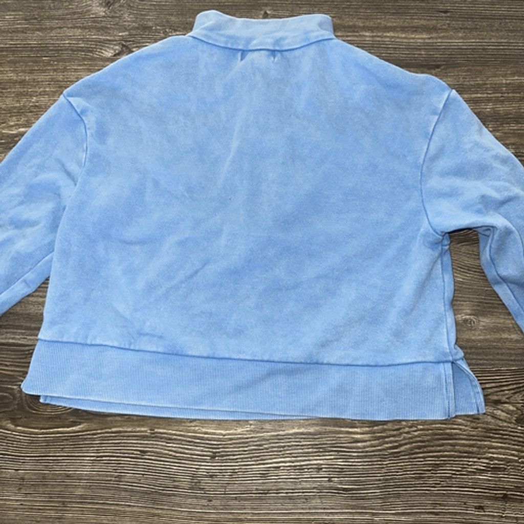 Target Basics Girls' Washed Fleece Quarter Zip Pullover Sweatshirt - art c Size S / US 4 / IT 40 - 4 Thumbnail